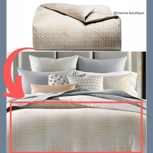 Hotel Collection Bedding Nib Hotel Collection Bedford Geo Queen Duvet